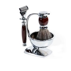 FREED 五刀式刮鬍刀天行者禮盒五件組 多色可選 刻字 男友禮物, 1個, 仿紫紅壇木,不需要刻字