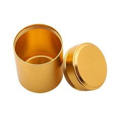 미니 금속 상자 차 캔 작은 여행 야외 휴대용 용기 항아리 설탕 커피 캔디 보관, 1개, 6. Rich gold