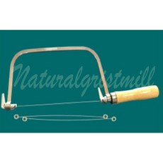 Naturalgristmill 木柄鋼絲切皂器, 琴弦線3條, 1個