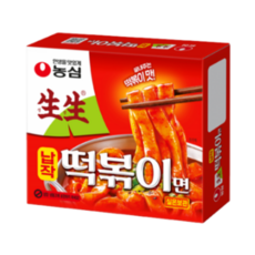 농심 생생 납작 떡볶이면, 258g, 2개
