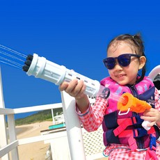 선더웨이 물통 필요없는 대포 물총 워터밤 워터파크 워터건, 오렌지