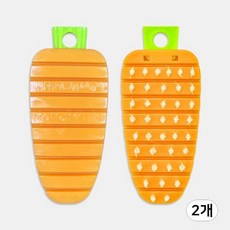 일본 코쿠보 당근모양 주방솔 다용도 주방 브러쉬 당근솔, 혼합색상, 2개