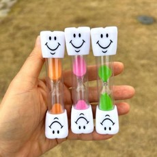 학용품 모음 고급 3분 모래 시계 어린이 양치 타이머 사우나 시간재기 학교 어린이집 유치원 선생님 학생 준비물, 그린모래