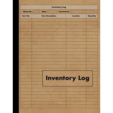 (영문도서) Inventory Log: Large Inventory Log Book - 120 Pages for Business and Home - Perfect Bound Paperback, Independently Published, English, 9781071363973