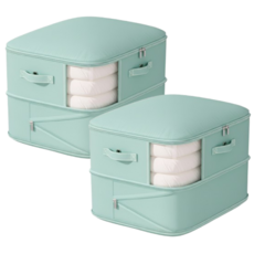 에스피컴퍼니 이불 압축 파우치 1+1, 2개, 세이지그린