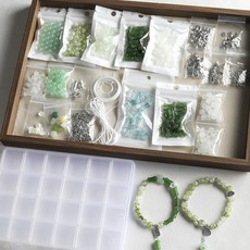 영롱한 원석 팔찌 만들기 DIY 세트, 1세트, 단품