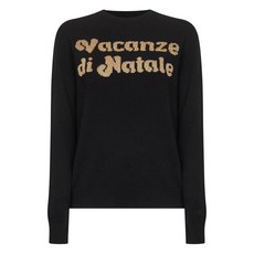 MC2세인트바스 자카드 레터링 긴소매 스웨터