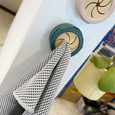 어린이집 유치원 수건걸이 실리콘 수건꽂이 수건홀더 싱크대 씽크대, 1개, 그린