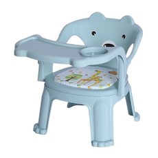 寶寶餐椅 多功能兒童餐桌椅 1到6歲, 高貴藍+餐盤+防滑【超商限購一件】