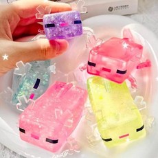 우파루팡 반짝슈가 말랑이 1p 끈끈이 주물럭 스트레스해소 호박젤리, 1개, 퍼플