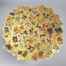 컬렉션용 골드 블랙 다이아 레인보우 컬러풀 배틀 카드 풀세트 선물용, 골드(55pcs), 1세트