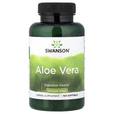 스완슨 알로에 베라 Aloe Vera 25mg 소프트젤 100정, 100개