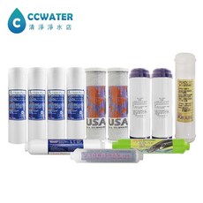 清淨淨水店 七道式養生竹炭淨水器/濾水器一年份濾心組合12支，NSF認證，經濟實惠，全家安心飲用, 1個, PP濾心標配5微米