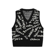 레코브 레터링 브이넥 니트 베스트LC61D2KV501X2316329