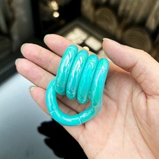 熱賣陶瓷系列扭扭樂寶石專注力訓練減壓神器小玩具tan解壓go, 陶瓷-粉祖藍, 1個