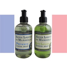 프랑스 천연 리퀴드솝 프로방스 액상비누 마르세유비누 250ml 올인원 2개세트 (2가지향), 2개입