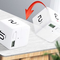 주방타이머 조리 집중력타이머 5분 미니큐브 주사위타이머 1분 공부시계 스톱워치 타이머 스탑워치 3분, 1개