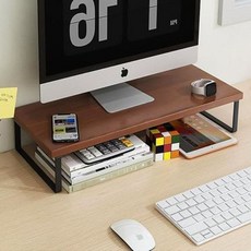 모니터다이 살림살림 모니터 받침대 선반/ 블랙프레임+우드 79000EA 1EA, 본상품