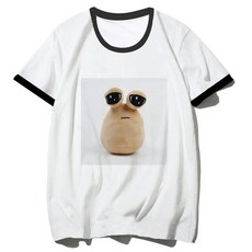 포우 여성 만화 스트리트 웨어 디자이너 티셔츠 일본 Y2K 의류, XL, [05] 13081