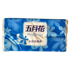 五月花 太空包抽取式面紙 (80抽/包), 80張, 1包
