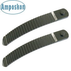 스키 보드 부츠 방한 스노우보드 바인딩 벨트 발가락 및 발목 래칫 혀 사다리 스트랩 신발 흰색 검은색 가능 1 쌍, 1개, 6) Black 185mm nohole