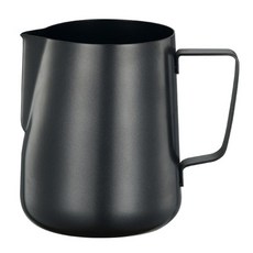 Mojia 스테인리스 밀크저그 350ml, 블랙, 1개