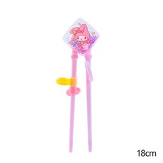 lilfant 美樂蒂 304不鏽鋼 兒童餐具組 (學習筷/湯匙/叉子/杯子/水壺/保溫瓶/餐盤/餐盒/餐具袋), 1個, 流沙學習筷, 粉紅色, 學習筷/湯匙/叉子/杯子/水壺/保溫瓶/餐盤/餐盒/餐具袋