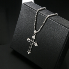 HIURETME 변색없는 티타늄 남녀공용 목걸이