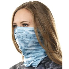 여성용 아쿠아 디자인 페이스 마스크 UPF 50 모터사이클 스키 커버 발라클라바 게이터, Aqua Sky, 1개