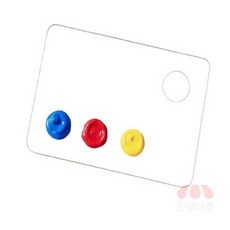 [염셀러제안샵] 투명 아크릴 팔레트 2개세트 10x15cm 직사각