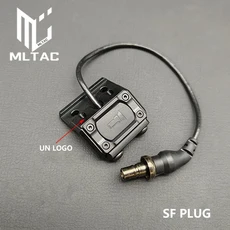 전술 DC/SF/2.5 플러그 리모트 스위치 MAWL NGAL 레이저 M300 M600 PLHV2 플래시라이트 헌팅 스카우트 라이, 08 BK SF PLUG 20MM