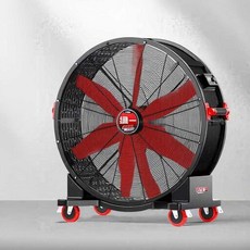 바퀴 달린 낮은 선풍기 팬 산업용 공장 바닥 송풍기, 880형 3날 대형 송풍기