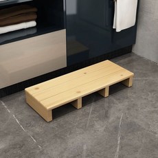 키높이발판 디딤판 원목 싱크대 현관 나무 다리 주방 부엌, 1개, 90x30x11 바니시 방벽X