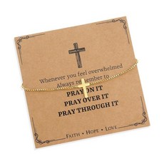 Agriajun 기독교 선물 여성용 골든 크로스 목걸이 초커 골드 종교에서 영감을 받은 신앙 액세서리 패션 주얼리 스테인리스 스틸 보석 없음 220304