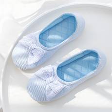 [해피쌤] 스트라이프 덧신 실내화 거실화 어린이집교사 미끄럼방지, 캐릭터 포스트잇(랜덤), 1개, 블루