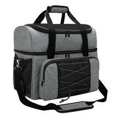 더블 볼링 볼을 운반하는 볼링 볼 가방 여분의 pock과 함께 볼링 토트, 한개옵션0 * 1개, 1개