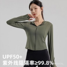 【】夏季爆款防曬衣女士新款戶外修身時尚防曬服女士防紫外綫連帽外套 6QPS