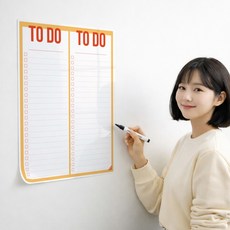 월픽스 붙이는 화이트보드 시트지 점착식 3초 탈부착형, 화이트시트 할일목록표