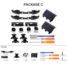 DATA FROG 교체 조이스틱 Xbox One 컨트롤 아날로그 스틱 Xbox 시리즈 XS 컨트롤러 범프 수리 부품 액세서리, Package C, 1개, 03 C, [01] Package C