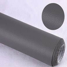 접착식 인조가죽 보수패치 대형 138X50cm 소파 차량시트 의자 리폼 DIY 원단 스티커, 5.다크그레이
