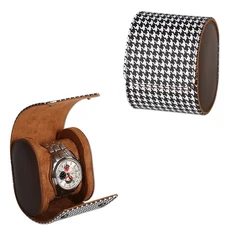 시계 롤 여행 케이스-1/2/3 슬롯 보관 및 정리함-혁신적인 탈착식 쿠션 견고한 칸막이로 안전한, 10 Pattern 1 slot