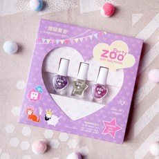 ZOO 兒童指甲油 鑽鑽舞會大禮盒 迷你星鑽三瓶組 D301 無毒可撕 聖誕禮物 小朋友生日禮物 護甲油 指甲貼紙, 1個, D301 鑽鑽舞會一盒,不加購