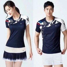 여성 남성 스포츠 슈트 여름용 배드민턴 테니스 탁구 민소매 상의 하프 길이 숏 스커트 팬츠 세트 기능성 운동복 캐주얼 스타일 편안한 착용감 트렌디한 디자인