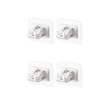 르낭스 무타공 압축봉 브라켓, 4개, 투명