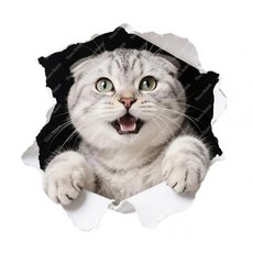 재미 있은 타비 고양이 벽 스티커 홈 장식 애완 동물 데칼 자동차 방수, 17. CD229-16
