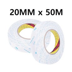 카페 인테리어 홍보물 부착 양면 부직포 테이프 20MM x 50M, 1개