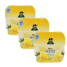 화장실용 탈취제 레몬 냄새 악취제거 실내 방향제, 300g, 3개