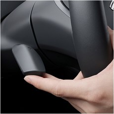 호환 테슬라 주니퍼 하이랜드 기어 방향지시등 깜빡이 레버 실리콘 커버 신형 모델3 모델Y 모델YL, 1개, 블랙