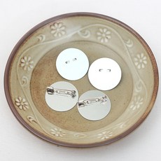 [모핸] 평평한원형핀, 25mm, 30개