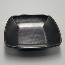 굿다이닝 매트 깊은사각찬기, 1개, G-0153(블랙)